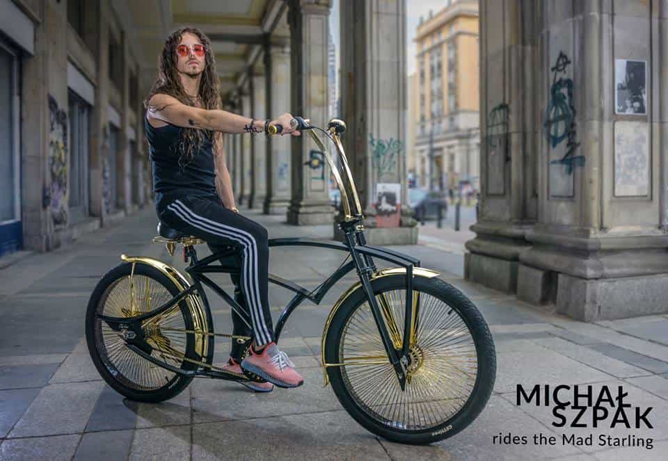 Michał Szpak i jego nowy rower